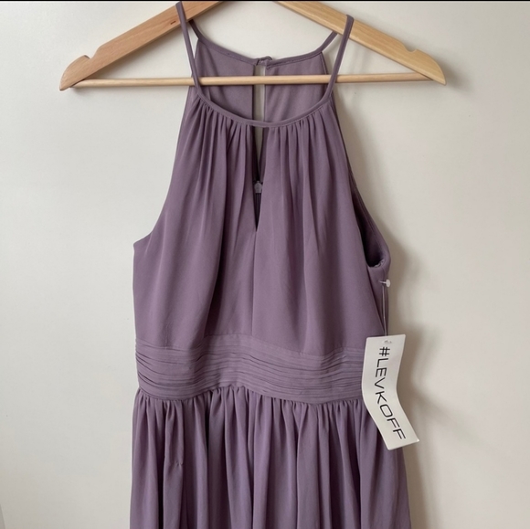 Levkoff Bridesmaid Maxi Long Dress Gown Size 10 - Picture 3 of 5